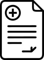 Simple Healthcare File Graphic vector