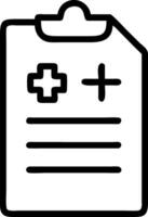 Clinic Report Paper Icon vector