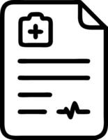 Hospital Report Document Icon vector