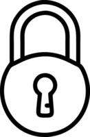 Cartoon Lock with Key design vector