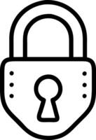 Simple Lock and Key design vector
