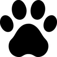 Clean and Bold Paw Graphic vector