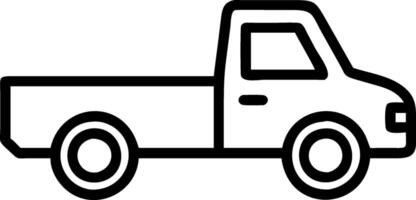 Custom Pickup Truck Icon for Websites vector