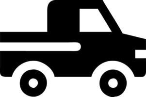 Retro Pickup Truck Design for Graphics vector