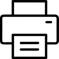 Simple Office Printer Icon Design vector