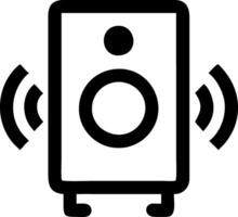 Abstract Speaker Icon for Digital Media vector