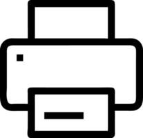 Flat Printer Icon for Apps and Websites vector