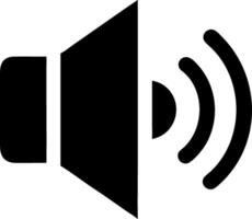 Flat Speaker Symbol for Digital Use vector