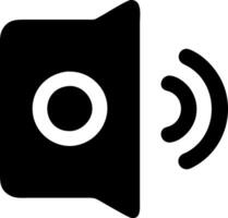 Simple Speaker Icon for Apps vector