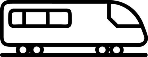 Flat Train Icon for Public Transport vector
