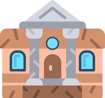 A building with a window and a door vector