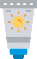 A light bulb with a sun on it vector