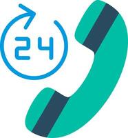 24 hour call center services vector