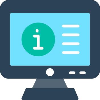 A computer monitor with the word 1 on it vector