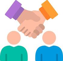 A group of people shaking hands with each other vector