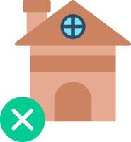 A house with a cross and a green check mark vector
