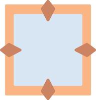 A square with four arrows pointing in different directions vector