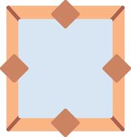 A square with four squares on it vector