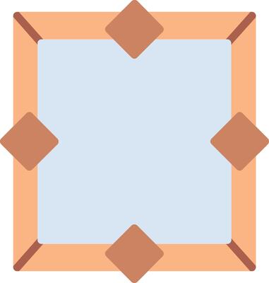 A square with four squares on it