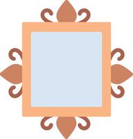 A square frame with a decorative border vector