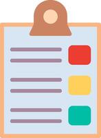 A clipboard with three check boxes on it vector