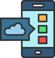 Mobile app development services vector