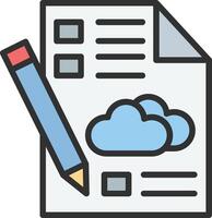 Cloud computing checklist vector