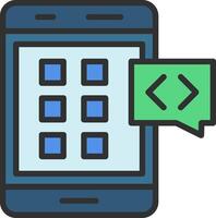Mobile app development services vector