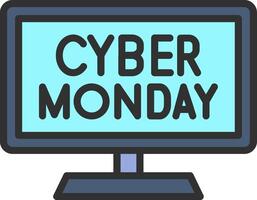 Cyber monday deals on computers, laptops, and tablets vector