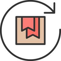 A box with a red ribbon on it vector
