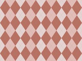 Elegant blush pink and terracotta argyle pattern. Perfect for branding, websites, fashion, and textiles. Subtle, sophisticated design evokes feelings of classic style and timeless elegance. vector