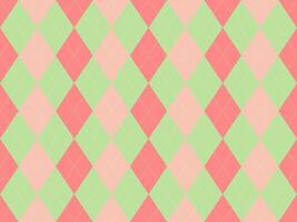 Delightful pastel argyle pattern in coral, mint, and blush. Perfect for backgrounds, textiles, websites, or branding. A timeless and cheerful design, conveying elegance and playfulness. vector