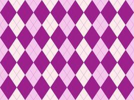 Elegant argyle pattern in soft purple and cream. Perfect for backgrounds, textile designs, or adding a touch of classic style to your projects. vector