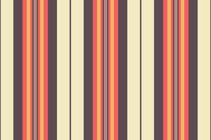 E970s lines pattern, internet background fabric stripe. Juvet seamless texture textile vertical in pastel and red colors. vector