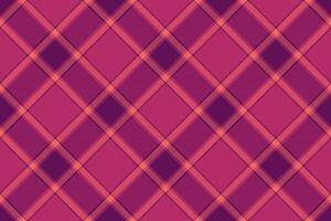 Vibrant pink and purple diagonal plaid pattern. Perfect for textile design, fashion, website backgrounds, or any project needing a stylish and modern geometric texture. vector