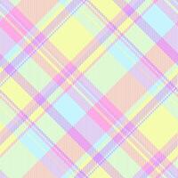 Delightful pastel plaid pattern, perfect for textile design, scrapbooking, or website backgrounds. This soft, whimsical texture evokes feelings of happiness and springtime. vector