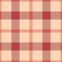 Elegant coral and cream plaid pattern. Perfect for textile designs, website backgrounds, or fallthemed projects. vector