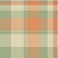 Subtle yet striking muted plaid pattern in earthy tones. Perfect for textile design, fall fashion, home decor, or website backgrounds. This seamless texture evokes a sense of warmth and rustic charm. vector
