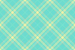 Seamless pastel plaid pattern. Perfect for textile design, websites, or crafting projects. This cheerful, light teal and pale yellow design evokes feelings of spring and freshness. vector