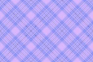Subtle pastel purple and lilac diagonal plaid pattern. Perfect for backgrounds, textiles, or website design. Evokes feelings of serenity and calm. vector