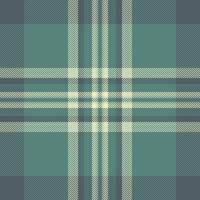 Elegant teal and cream plaid pattern. Perfect for textile designs, apparel, website backgrounds, or any project needing a sophisticated, timeless texture. vector