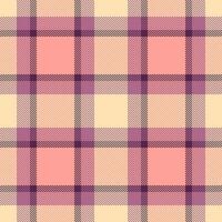 Elegant pastel plaid pattern in soft peach, pale yellow, and muted purple hues. Perfect for textile design, apparel, scrapbooking, and website backgrounds. vector