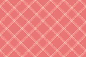 Elegant coral and cream diagonal plaid pattern. Perfect for textiles, websites, or branding projects needing a touch of sophisticated style. vector