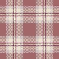 Rojo fabric plaid , form background tartan textile. 40s texture check seamless pattern in red and white colors. vector