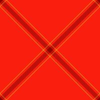 Vibrant red plaid pattern with intersecting diagonal lines in maroon and gold. Perfect for textile designs, holiday themes, or backgrounds needing a bold, energetic touch. vector