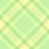 Napkin background check, mint tartan fabric seamless. Site pattern texture plaid textile in green and light colors. vector