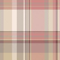 Subtle blush pink and beige plaid pattern. Elegant and versatile, ideal for fashion, home decor, or website backgrounds. Soft, muted tones create a calming, sophisticated aesthetic. vector