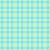 Mat tartan seamless pattern, template fabric background texture. Editable plaid textile check in cyan and light colors. vector