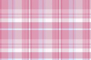 Multicolor check pattern, chequered seamless plaid textile. Neat fabric tartan texture background in light and pink colors. vector