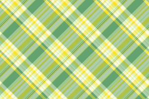 Customize pattern textile tartan, couch check seamless . Tailor texture background fabric plaid in light and lime colors. vector